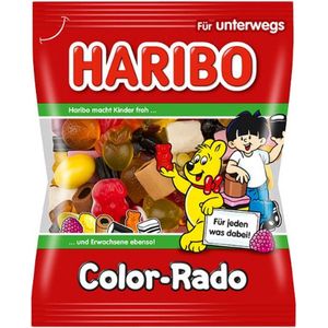 Haribo Color Rado - 1 x 100 gr - Traktatie - Uitdeel zakjes - Snoep - Sinterklaas en kerst cadeau
