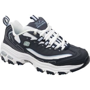 Skechers - D'Lites Biggest Fan 11930-nvw - Lage Damessneakers - Zwart - Synthetisch
