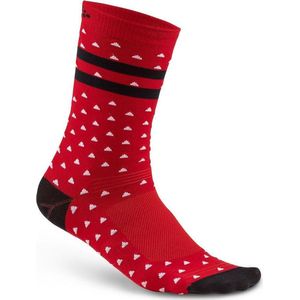 Craft Pattern Sock Fietssokken - Heren - 34/36 - Rood/Mix