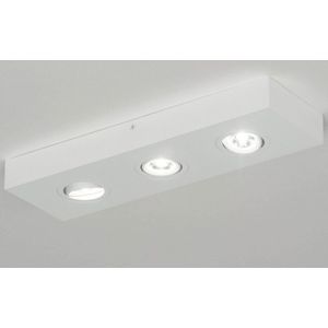 Lumidora Opbouwspot 73305 - 3 Lichts - Ingebouwd LED - 9.0 Watt - 900 Lumen - 2700 Kelvin - Wit