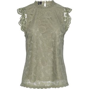 Pieces Top Pcolline Sl Lace Top Noos Bc 17120454 Tea Dames Maat - S