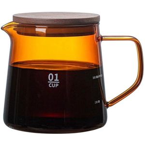 Pour Over Glas Range Koffie Server 300 ml 500 ml Karaf Drip Koffie Pot Barista Percolator Clear Koffie Ketel Brouwer