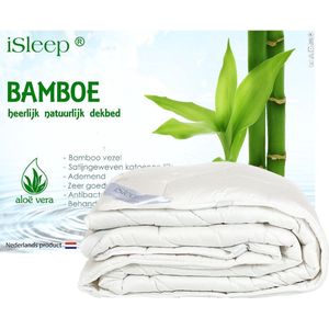 iSleep Onderdeken Bamboo DeLuxe - 100% Bamboe Vezel - Litsjumeaux XL - 200x200 cm