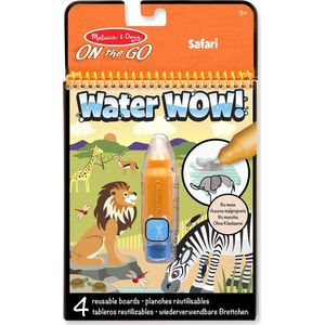 Melissa & Doug Water WOW! Herbruikbaar kleurblok met verborgen afbeeldingen - Safari