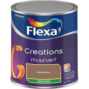 Flexa - Creations Muurverf Extra Mat - Solid Rock - Mengverf - 1 Liter