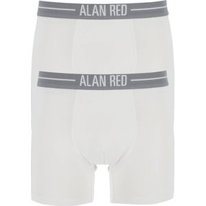 Alan Red Boxershort Wit 2Pack - Maat M - Heren - Boxershorts