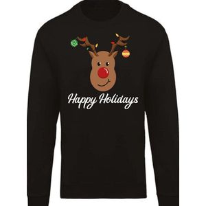 Foute kersttrui - kerst - trui - sweater - trui met rendier - Kerstballen - Feestdagen - foute trui - maat XL
