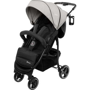 BabyGO Basket Donkergrijs Melange Wandelwagen