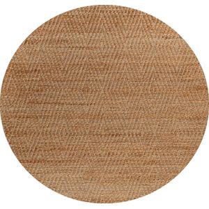 Nature Jute Tapijt - Geweven Rond Vloerkleed - Effen - Bohemian- 100 CM ROND