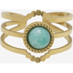 Essenza Blue Stone Ring Gold