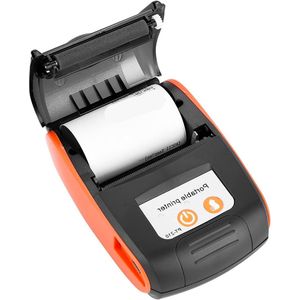 USB-zak-thermische printer draagbare draadloze BT ontvangstprinter - snelheid 50-899 mm/s - voor winkels-restaurants-fabrieken-logistiek - oranje .