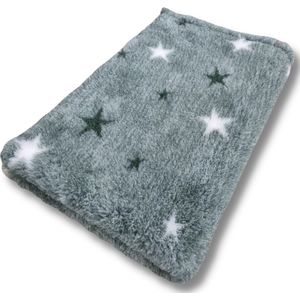 Vetbed Starry Night - Groen - Antislip Hondenmat - 100 x 75 cm - Benchmat - Hondenkleed - Voor Honden -Machine Wasbaar