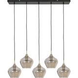 Light & Living Hanglamp Rakel - Antiek Brons - 5L 104x20x120cm - Modern - Hanglampen Eetkamer, Slaapkamer, Woonkamer