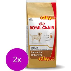 Royal Canin Labrador Retriever Adult - Hondenvoer - 2 x 12+2 kg Bonusbag