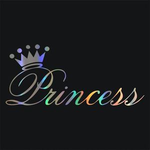 GoedeDoelen.Shop | Autosticker 3d Princess 25*11 cm | Autosticker | Scootersticker | Laptopsticker | Weerbestending | Prinsessen Sticker | 3D Sticker | Princess