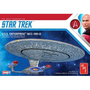 1:2500 AMT 1126 Star Trek The Next Generation U.S.S. Enterprise NCC-1701-D - Snap-it Kit Plastic Modelbouwpakket