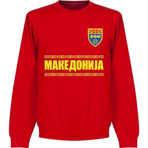 Macedonië Team Sweater - Rood - Kinderen - 128