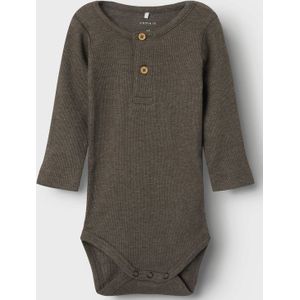 Name It Kab Button Romper - Mt. 56 - Bungee Cord Melange