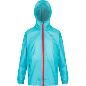 Regatta - Kids Pack It III Opvouwbaar Regenjack - Turquoise - Maat 104