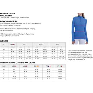 TCA Dames Fusion Sneldrogende Lange Mouw Half-Zip Hardloop Top - Cyaan, L