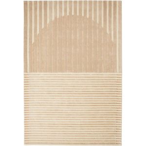 Vloerkleed Brinker Carpets Fano White Beige - maat 200 x 300 cm