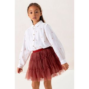 Sissy-Boy - Witte blouse met embroidery hartjes