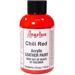 Angelus Leather Acrylic Paint - textielverf voor leren stoffen - acrylbasis - Chili Red - 118ml
