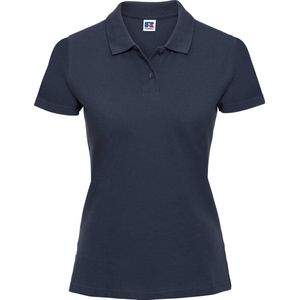 Russell Europa Vrouwen/dames Klassiek Katoenen Korte Mouw Poloshirt (Franse marine)