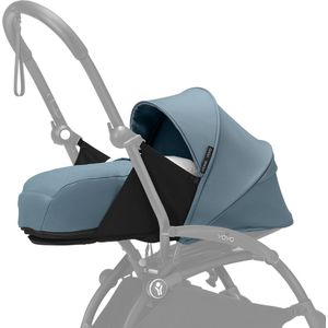 Stokke YOYO 0+ Newborn Pack, Aqua - Inclusief matras, uitschuifbare luifel en vijfpuntsgordel - Vereist YOYO-frame (apart verkrijgbaar)