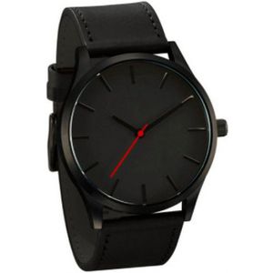 Hidzo Horloge Reloj Ø 47 mm - Zwart - Inclusief horlogedoosje