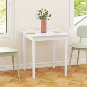 Pugsdrly keukentafel eettafel vierkante tafel modern design 75 cm x 75 cm x 76 cm wit