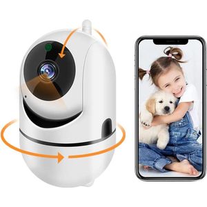 Babyfoon - Babyfoon met Camera - Camera Beveiliging - Beveiligingscamera - 1080p - Geluid en Bewegingsdetectie - Met App - Wit