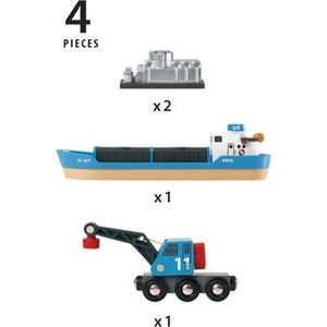 BRIO Containerschip met kraanwagen - 33534