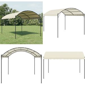 vidaXL Prieel stof crème - Prieel - Priëlen - Prieëlen - Tuinpaviljoen