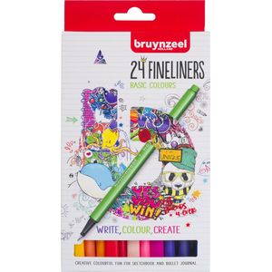 Bruynzeel Fineliner set 24 kleuren