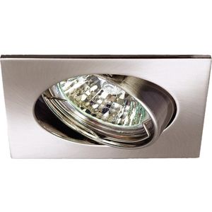 TWILIGHT RICHTBARE INBOUWSPOT IN HOOGWAARDIG ZAMAC - brushed nickel, GU10, cutout 75 mm - 5 jaar garantie