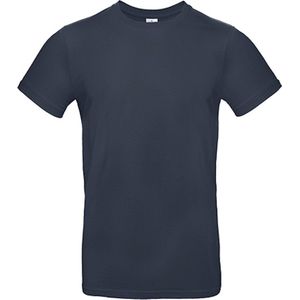 2-Pack herenshirt 'E190' met ronde hals B&C Collectie Navy maat M