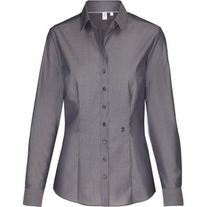 Seidensticker dames blouse slim fit - grijs - Maat: 48