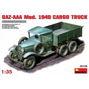 MiniArt GAZ-AAA Mod. 1940 Soviet Cargo Truck + Ammo by Mig lijm