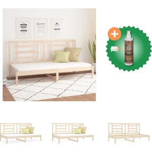 vidaXL Slaapbank 80x200 cm massief grenenhout - Bed - Inclusief Houtreiniger en verfrisser