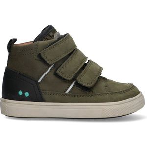 BunniesJR 224755-569 Jongens Hoge Sneakers - Groen - Leer - Klittenband