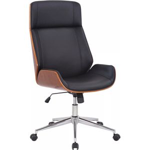 In And OutdoorMatch Premium bureaustoel Weston - Zwart imitatieleer - Hoogte verstelbaar 44 - 52 cm - Ergonomisch - Luxe