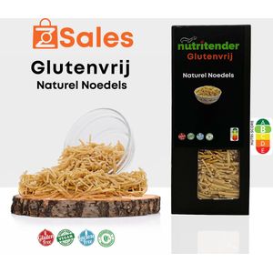 Nutritender Glutenvrije, Lactosevrije en Veganistische Naturel Noedels - 200 Gram - Glutenvrije Producten - Perfecte Mix van Smaak en Gezondheid - Guilt-Free en Ideaal voor Glutengevoeligheid