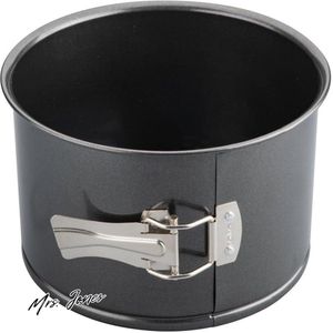 Mrs. Jones Springvorm extra hoog 18 cm diameter zwart metallic plaatstaal anti-aanbaklaag hoge taarten Italiaanse panettons Made in Germany Zenker Springvorm - zwart metallic - 18 cm - anti-aanbaklaag - hoge taarten - Italiaanse panettons .