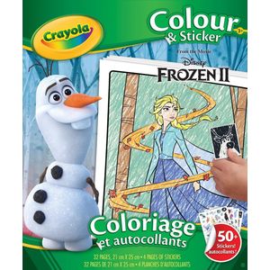 Crayola - Frozen 2 - Kleurboek - Kleur En Sticker Boek Voor Kinderen