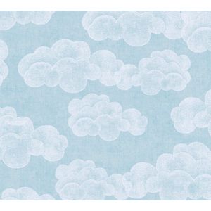 WOLKEN BEHANG | Kinderkamer - Blauw Wit - A.S. Création Lilly & Luis