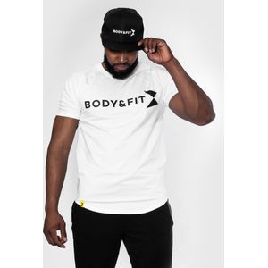 Body & Fit Essential Relax T Shirt - Sportshirt Heren – Slim Fit Sport T-Shirt – XL – Wit