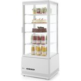 Arktic Koelvitrine Tafelmodel - Professionele Buffetvitrine - Horeca Koelkast Glazen Deur - 98 Liter - Wit