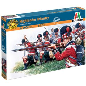 1:72 Italeri 6004 Britse Soldaten - Highlander Infanterie - Napoleontische Oorlogen - Figuren Plastic Modelbouwpakket