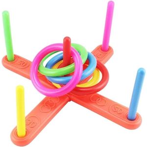 Zeynomax - Ringwerpspel met 5 ringen voor buiten - Geschikt vanaf 3 jaar - Kinderspel voor buiten - Speelgoedset met ringwerpspel - Leuk spelletje voor kinderen en volwassenen